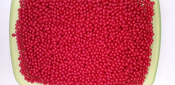 Pérola ABS 6 mm - Vermelho - R$ 3,50 cada 40 gr