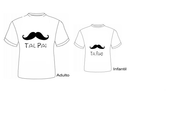 Blusa personalizada super tal pai / tal filho