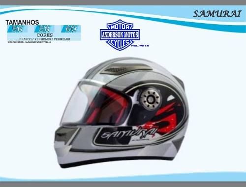 Capacete Men's Tamanho 58 - Samurai