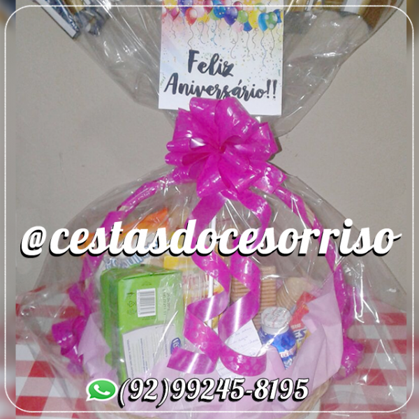 Cesta Feliz Aniversário