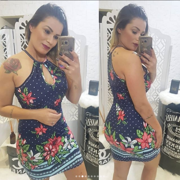 Vestido feminino modelo gota