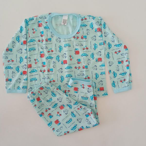 Conjunto de Pijama Infantil Carrinhos