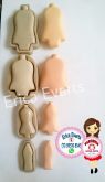 Kit Corpo de boneca fofucha G,M,PePP