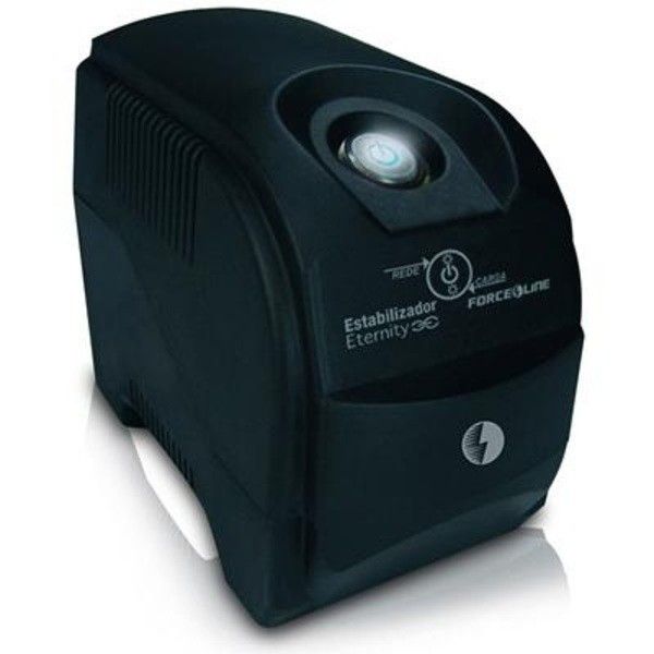 ESTABILIZADOR 600 VA (115V) (PRETO) (FORCE LINE) (7941)