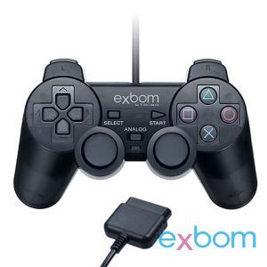 Controle para PS2 com Fio EXBOM