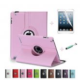 Case em couro PU, rotação 360, elástico - Ipad Air 2, Ipad 2, 3 e 4 e Mini 1, 2 e 3    Cod.: 021