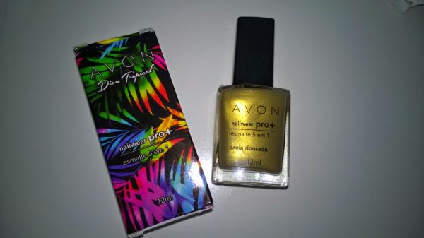 Esmalte 5 em 1 Areia Dourada Avon