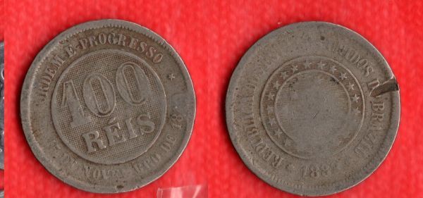 V036-4 -100 Réis 1889 - Tiragem 7.685.500
