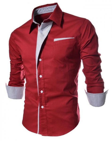 Moda Luxo: Slim Fit Manga Longa. Frete Grátis.