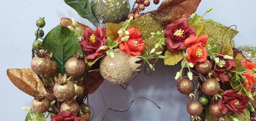 Guirlanda Frutas Secas e Flores