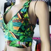 Cropped com bojo estampa Natureza