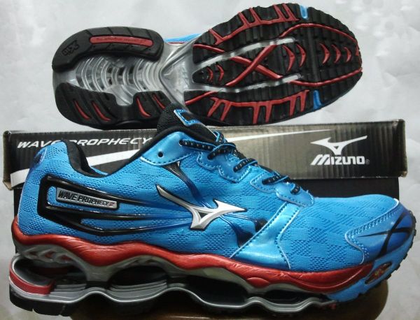 Tênis Mizuno Wave Prophecy 2 Azul e Vermelho