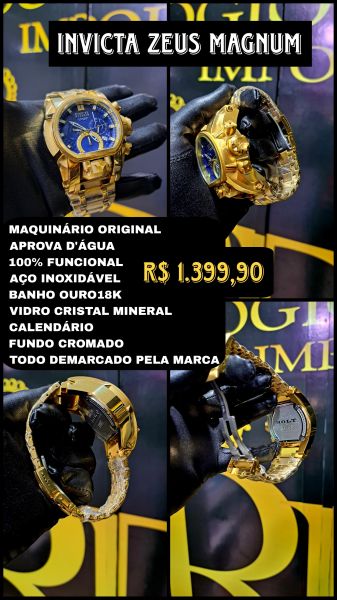 INVICTA ZEUS MAGNO INFORMAÇÕES NA IMAGEM