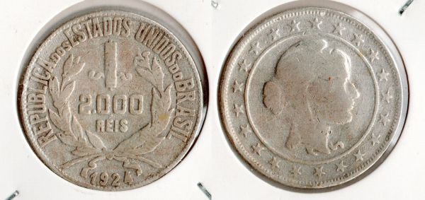 MAG P710-4 2000 réis 1924 (tir. 9.147.000)