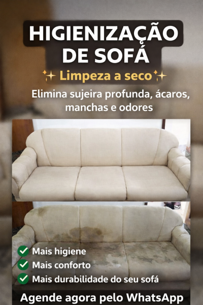 lavagem de sofá a seco