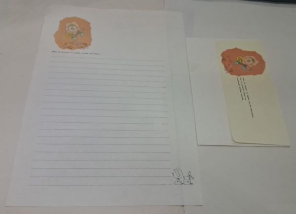 Conjunto Papel de Carta e Envelope Boku no Kuruma sugoku derundayo
