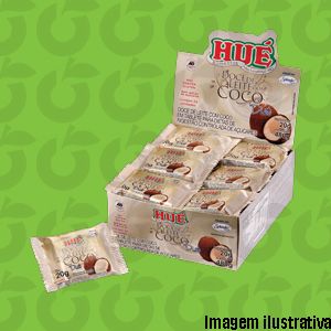 Doce de Leite com Coco Diet 25 Gramas Display 24Unid Hué