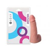 MON PLAISIR PRÓTESE MACIÇA REALÍSTICA COM ESCROTO 16 X 3,7 CM SOULSEX