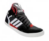 Tênis Adidas Extaball Cano Médio Preto e Vermelho
