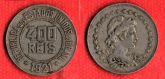 V111-2 - 400 Réis 1921 - Tiragem BAIXA 870.750