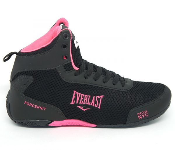 Tênis Feminino Everlast Forceknit Preto e Rosa