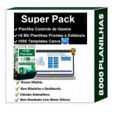 Planilha de Controle de Gastos + 8 Mil Planilhas Excel Prontas e Editáveis + Bônus