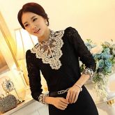 Moda Luxo: Blusa Chifon c/ Renda, de Ótima Qualidade. Frete Grátis.