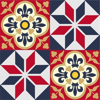 Azulejo 4 Cores