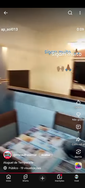 Apartamento de Frente Mar, Aluguel Temporadas e diárias