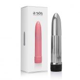 Vibrador Personal Multivelocidade na cor Prata - 13cm
