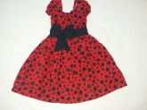 Vestido Vermelho com Bolinhas Pretas ( Ladybug )