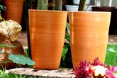 Vaso Cônico Cerâmica