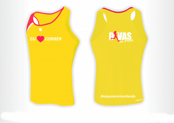 Blusa Feminina Regata "Eu Amo Correr"