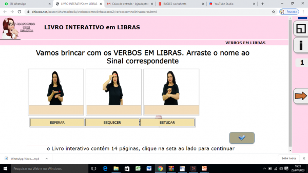 2º Livro Interativo Verbos em Libras