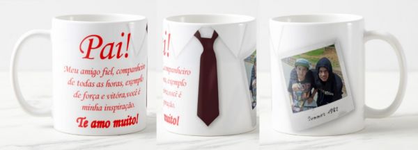 canecas personalizadas para dia dos pais