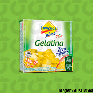 Gelatina Zero Plus Stevia Manga 10 Gramas Lowçúcar