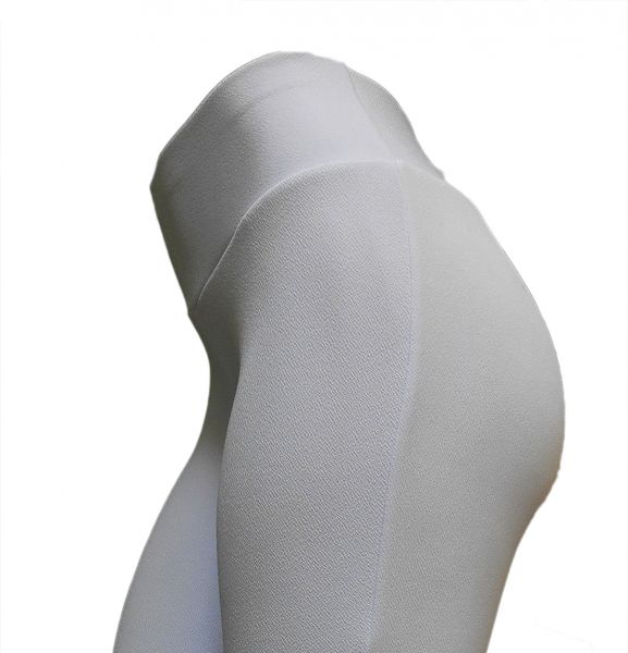 Calça feminina branca GG(46) modelos flare ou reto, tecido malha crepe, gramatura média