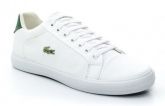 SAPATENIS LACOSTE MASCULINO BRANCO C/ VERDE - LS-1937