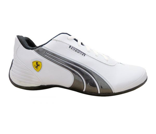 Tênis Puma Ferrari Drift Branco e Preto MOD:12613 [1ª Linha]