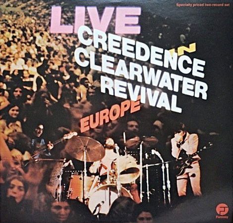 CREEDENCE CLEARWATER REVIVAL - Live In Europe (1973 Live Album-Fantasy 1987) (cd importado/acrílico)