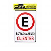 Placa Estacionamento p/ Clientes