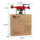 Wi-fi FPV RC Drone Com Câmera de 170 Graus Lente Grande Angular de Controle Remoto Helicóptero RC Qu