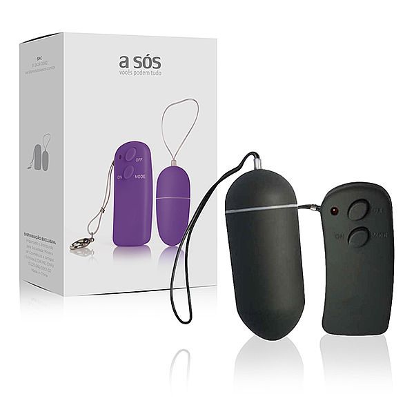 Vibrador Bullet Moderninha Max com controle Wireless - Preto