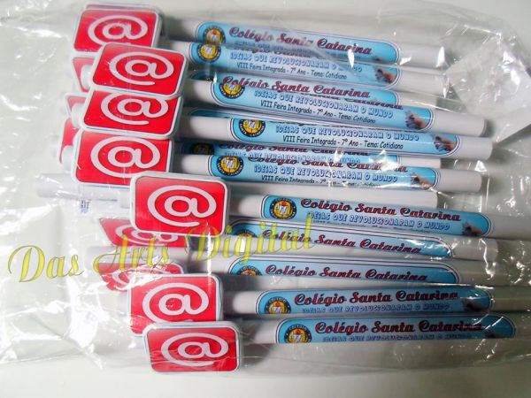 Caneta com foto para eventos escolares