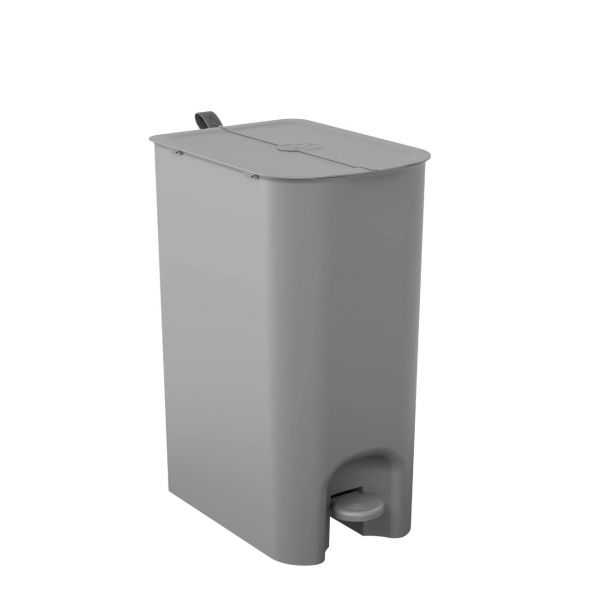 Lixeira Borboleta Cinza com Pedal 20 Litros