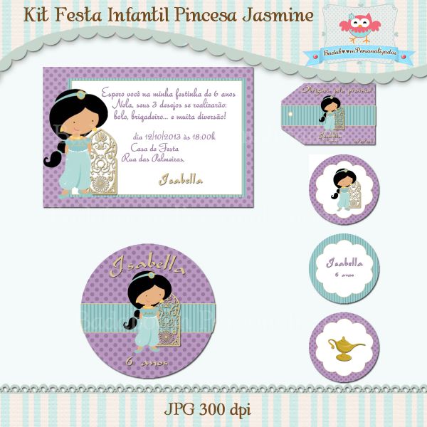 Kit Festa Infantil Jasmine