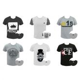 CAMISETAS OFF PRINCE VARIADAS (MALHA PENTEADA) - TAMANHO G