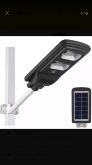 Luminária Pública Poste Energia Solar 40w Sensor E Controle