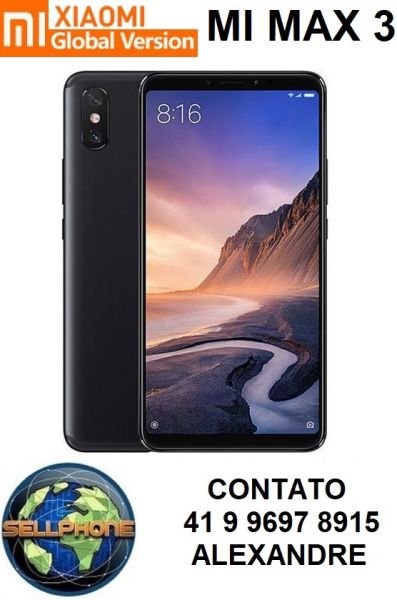 Xiaomi Mi Max 3 4gb Ram 64gb Mem 4g Global 12+2mp 6,99" + Pelicula e Garantia
