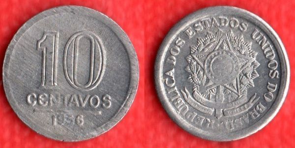 BX257/5- 0,10 1956 - 741.000 - Aluminio